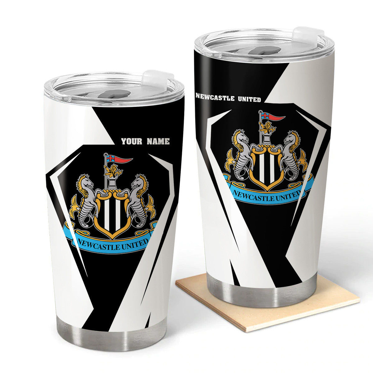 Personalized Name Newcastle United Stainless Tumbler 20oz 30oz Cup Q031001