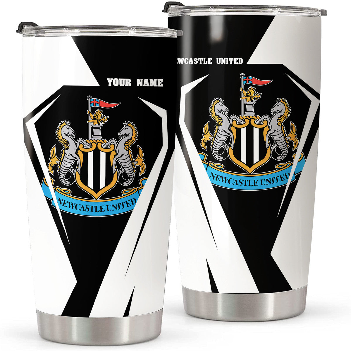 Personalized Name Newcastle United Stainless Tumbler 20oz 30oz Cup Q031001