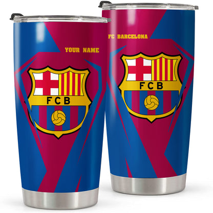 Personalized Name FC Barcelona V4 Stainless Tumbler 20oz 30oz Cup Q031002