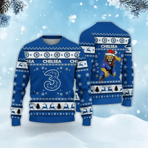 Chelsea S5 Ugly Christmas Sweater , Unisex Wool Sweater