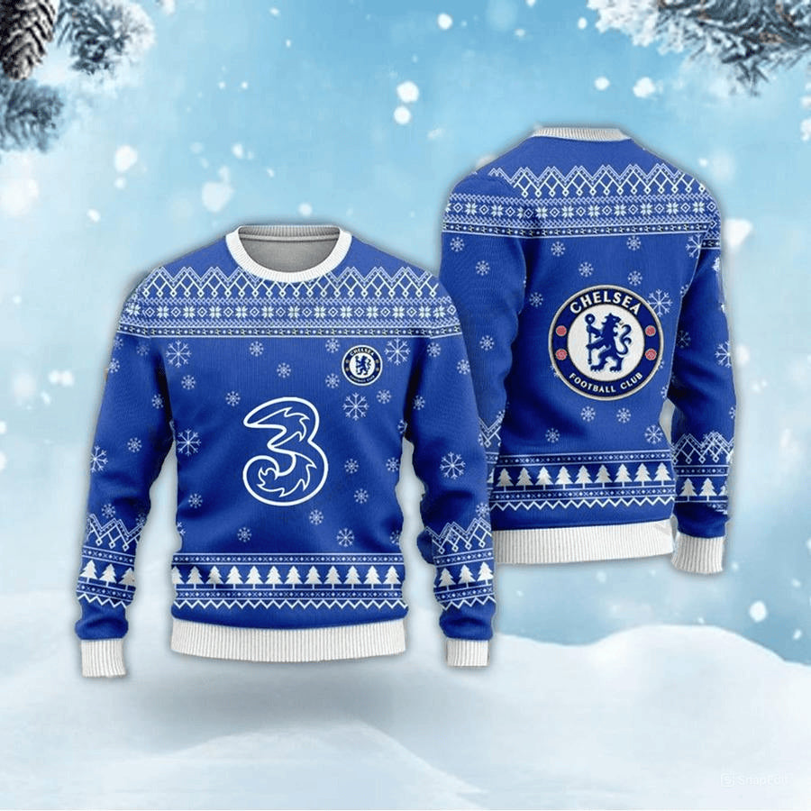 Chelsea S6 Ugly Christmas Sweater , Unisex Wool Sweater