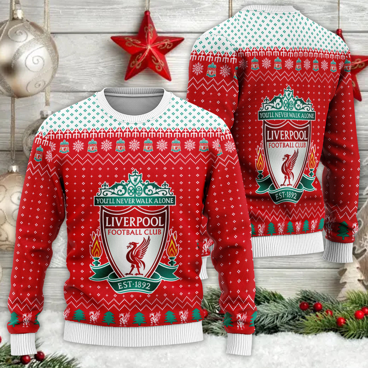 Liverpool S3 Ugly Christmas Sweater , Unisex Wool Sweater S051004