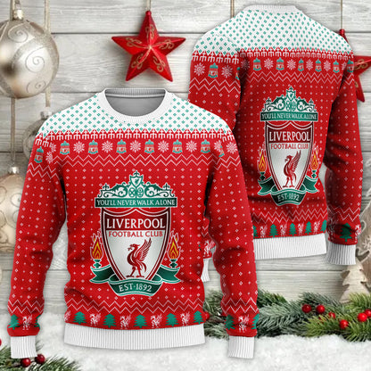 Liverpool S3 Ugly Christmas Sweater , Unisex Wool Sweater S051004