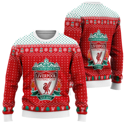 Liverpool S3 Ugly Christmas Sweater , Unisex Wool Sweater S051004