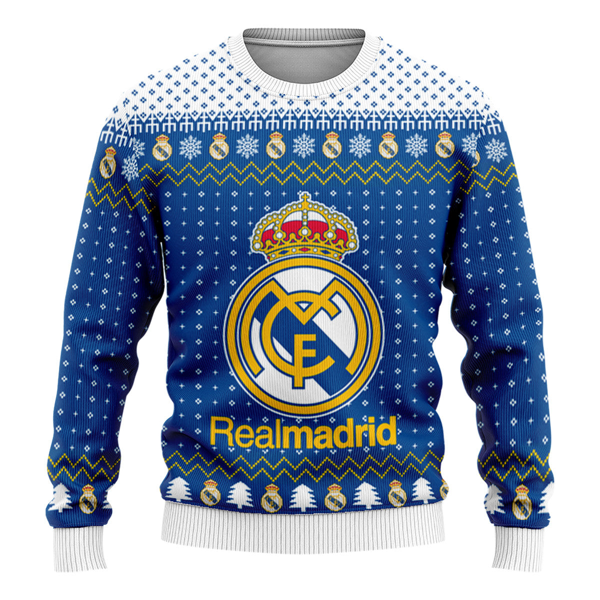 Real Madrid S4 Ugly Christmas Sweater , Unisex Wool Sweater S051005