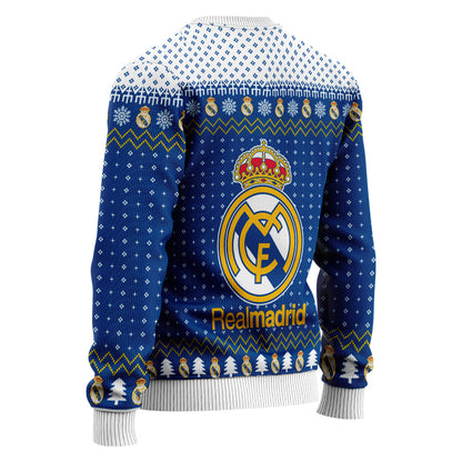 Real Madrid S4 Ugly Christmas Sweater , Unisex Wool Sweater S051005
