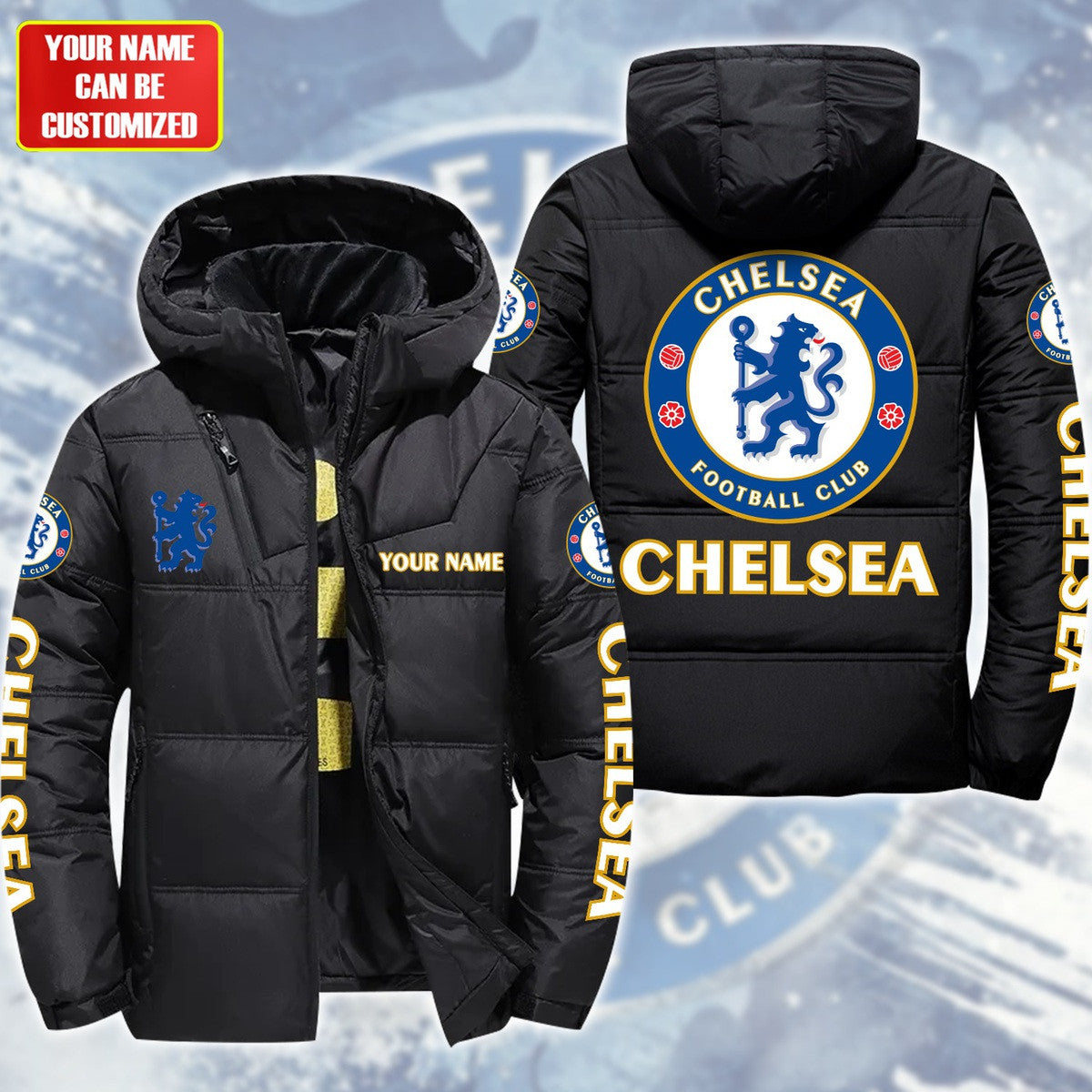 Personalized Chelsea Puffer Thermal Jacket With Hood Q071001