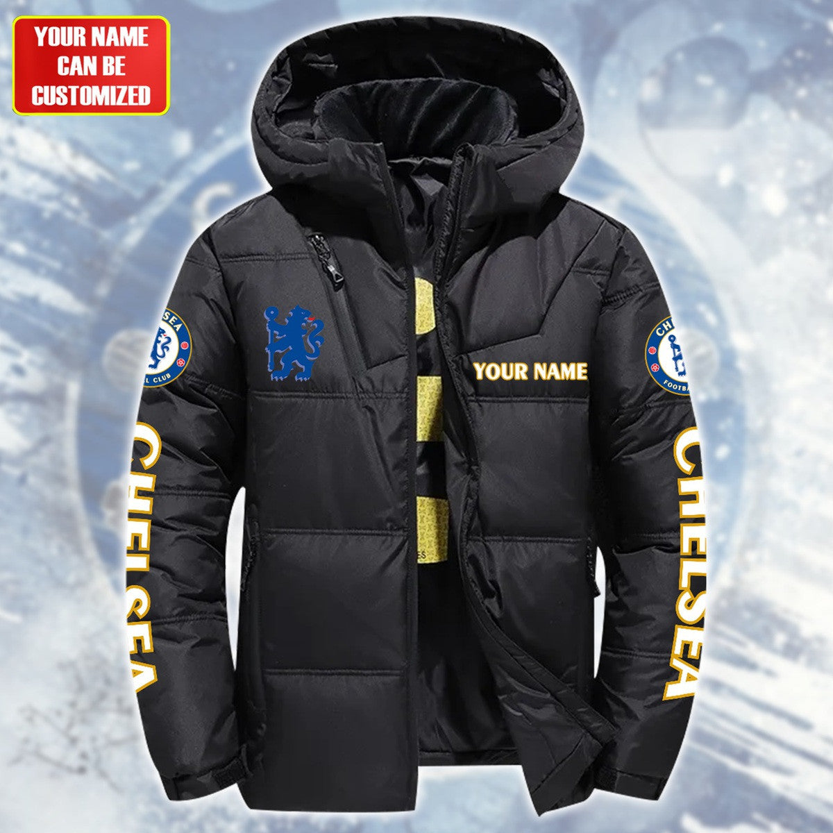 Personalized Chelsea Puffer Thermal Jacket With Hood Q071001