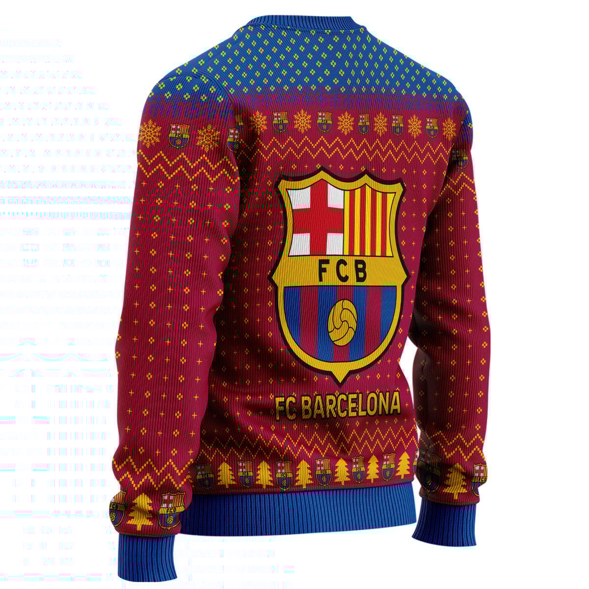 Barcelona S2 Ugly Christmas Sweater , Unisex Wool Sweater S071005