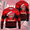 Arsenal Q10 Ugly Christmas Sweater , Unisex Wool Sweater Q081003