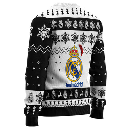 Real Madrid Q2 Ugly Christmas Sweater , Unisex Wool Sweater Q051004