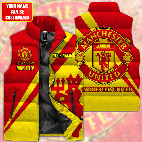Manchester United Sleeveless Windproof Puffer Jacket 3D QB071006