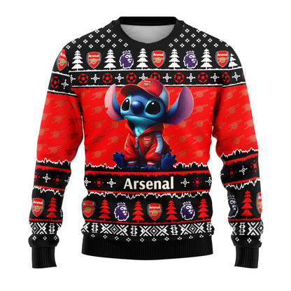 Arsenal Ugly Christmas Sweater , Unisex Wool Sweater QB071001