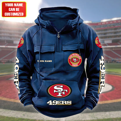 Personalized SF49 Retro Cotton Hoodie Q091003