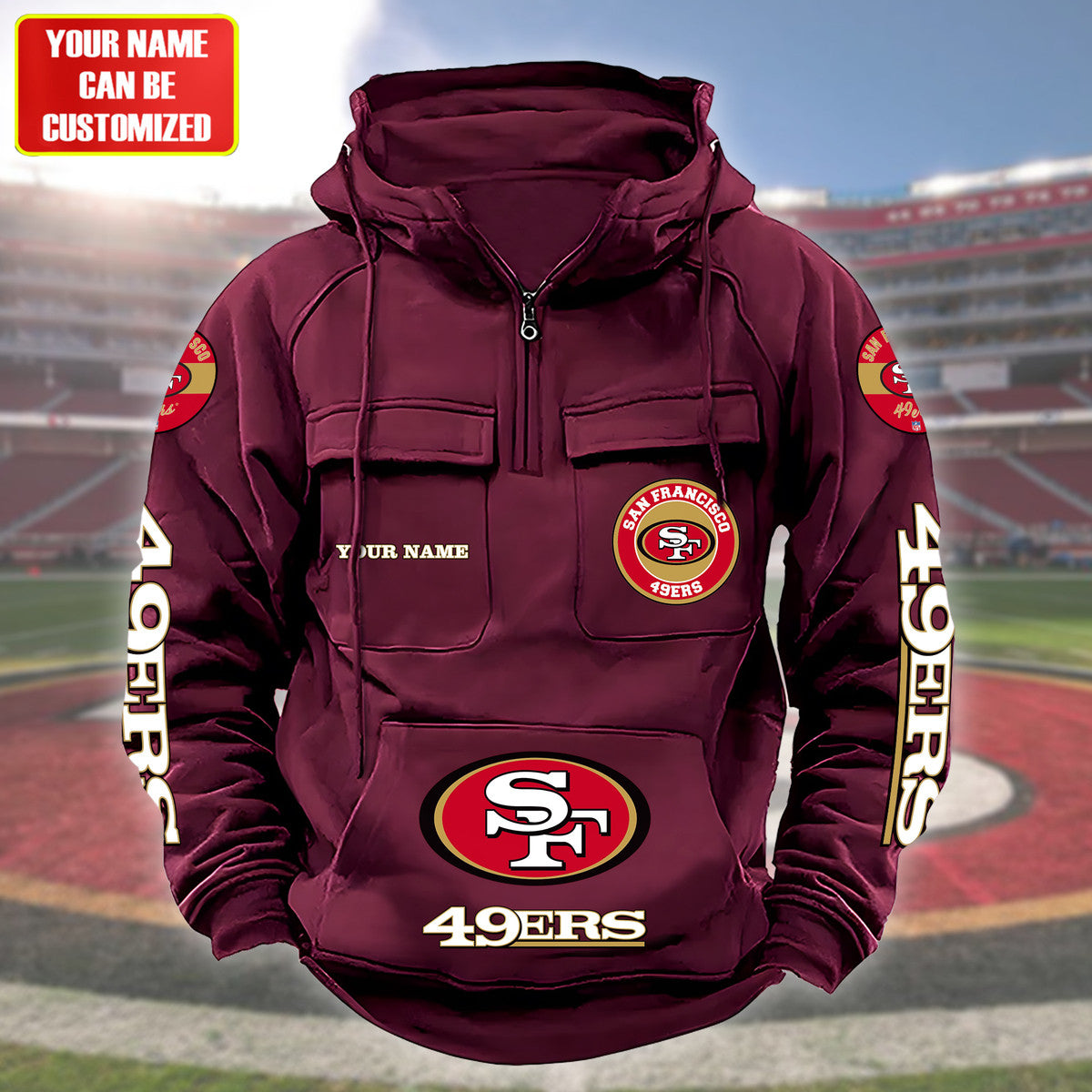Personalized SF49 Retro Cotton Hoodie Q091003