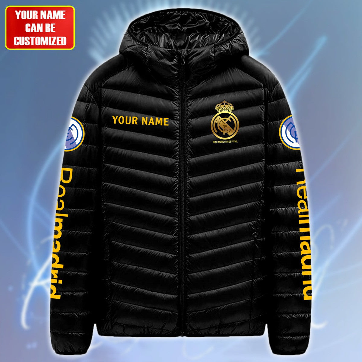 Personalized Real Madrid Puffer Sideline Down Jacket Q091004
