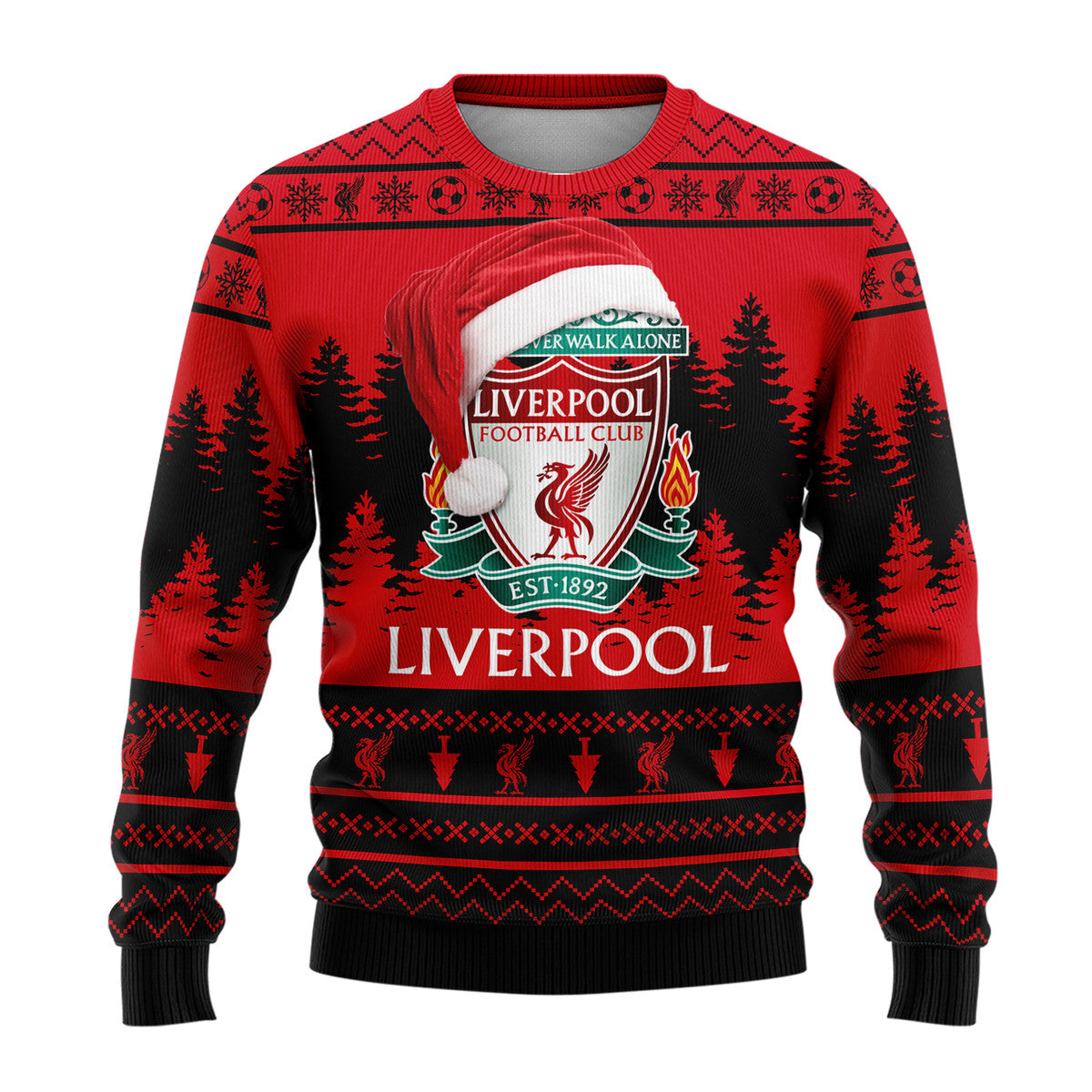 Liverpool Q12 Ugly Christmas Sweater , Unisex Wool Sweater Q091008