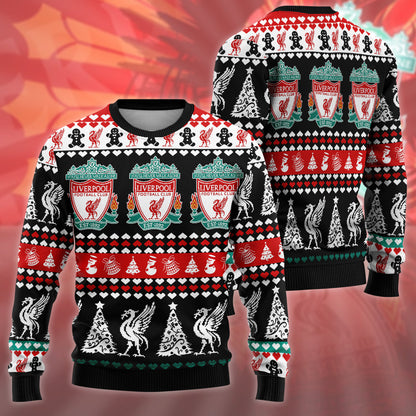 Liverpool Ugly Christmas Sweater , Unisex Wool Sweater QB091006