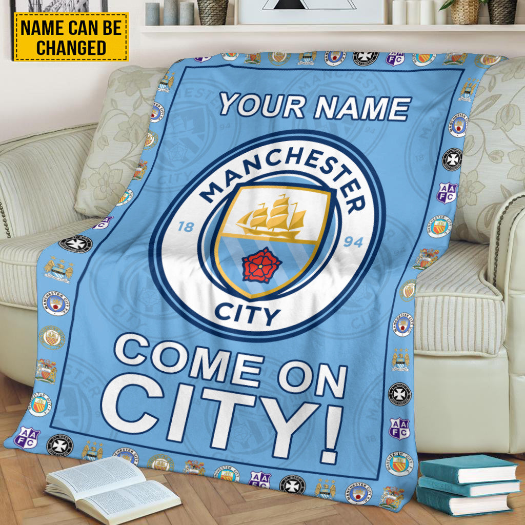 Manchester City FC 3D Fleece Blanket QB10106
