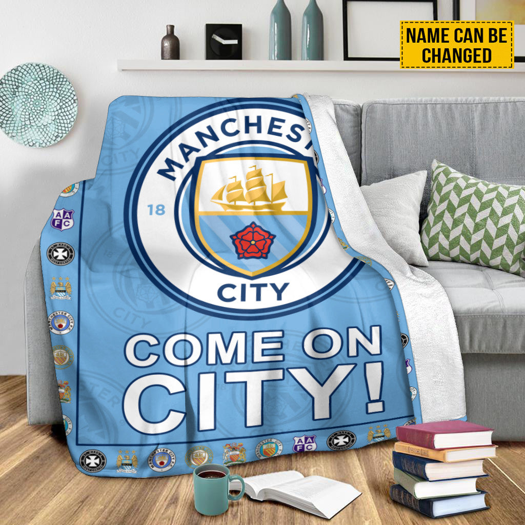 Manchester City FC 3D Fleece Blanket QB10106