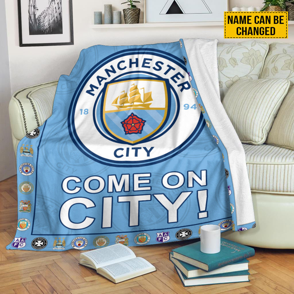 Manchester City FC 3D Fleece Blanket QB10106