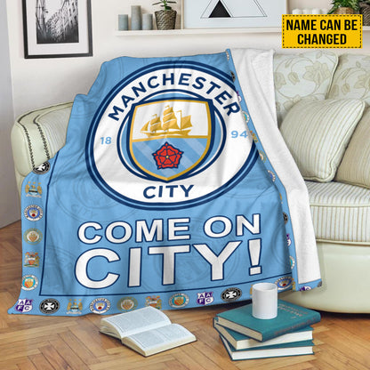 Manchester City FC 3D Fleece Blanket QB10106