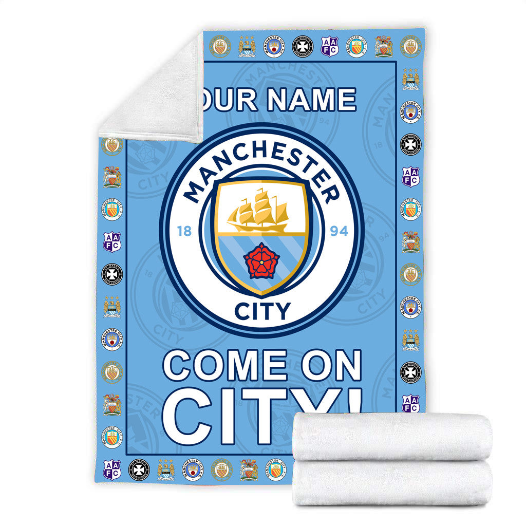 Manchester City FC 3D Fleece Blanket QB10106