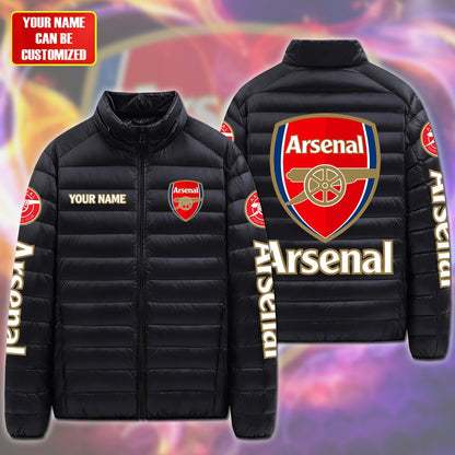 Personalized Arsenal FC Ultra Light Down Jacket P101006