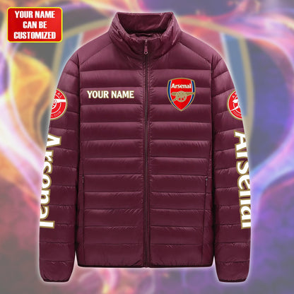 Personalized Arsenal FC Ultra Light Down Jacket P101006
