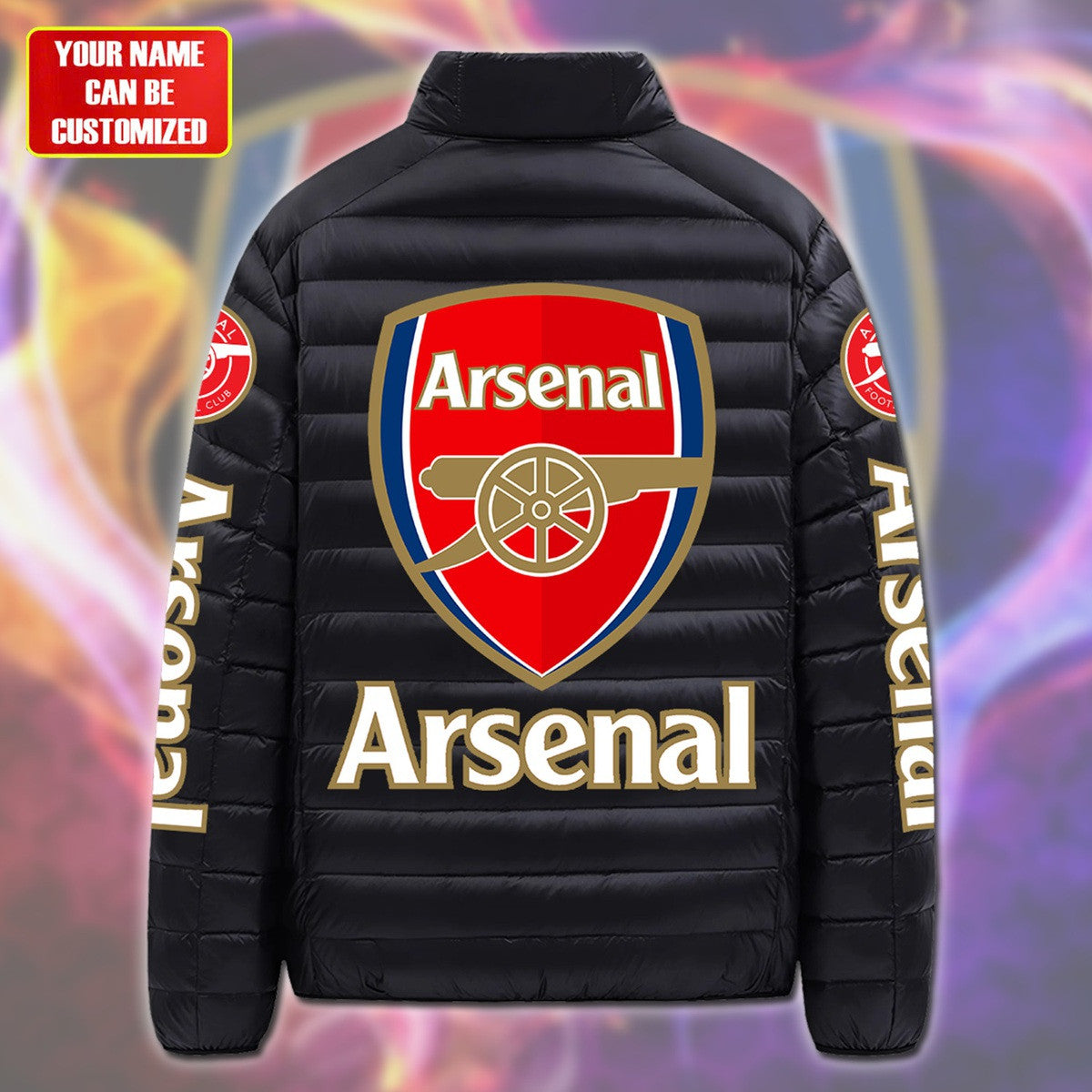 Personalized Arsenal FC Ultra Light Down Jacket P101006