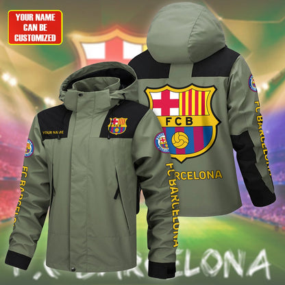 Barcelona FC Outdoor Sports Wind & Waterproof Drawstring Jacket P101002