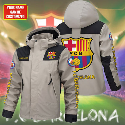Barcelona FC Outdoor Sports Wind & Waterproof Drawstring Jacket P101002