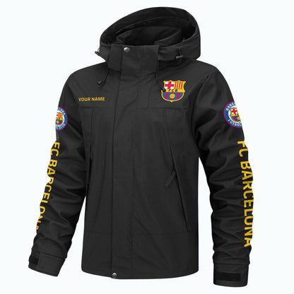 Barcelona FC Outdoor Sports Wind & Waterproof Drawstring Jacket P101002