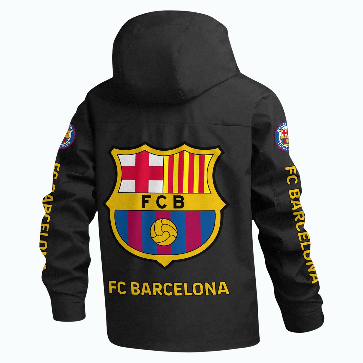 Barcelona FC Outdoor Sports Wind & Waterproof Drawstring Jacket P101002