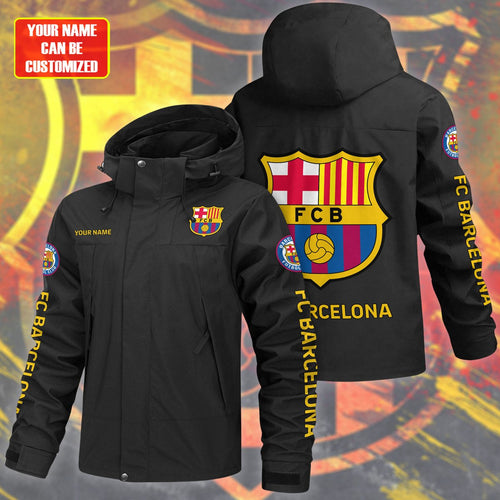Barcelona FC Outdoor Sports Wind & Waterproof Drawstring Jacket P101002