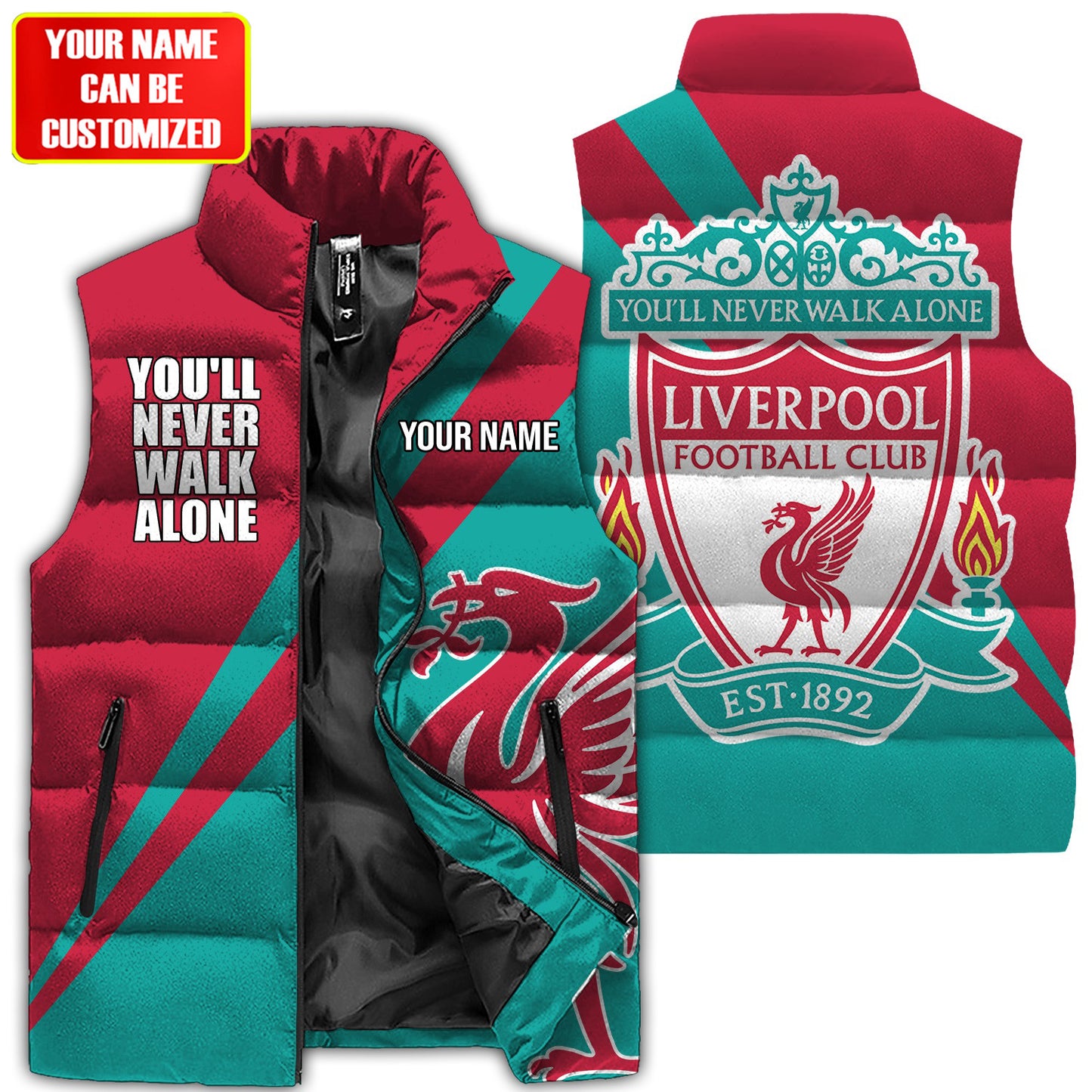 Liverpool Sleeveless Windproof Puffer Jacket 3D QB071005