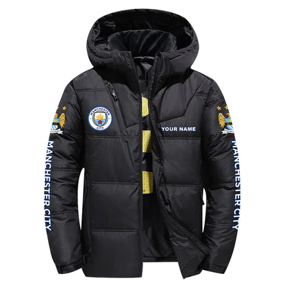Manchester City Puffer Thermal Jacket With Hood P101003