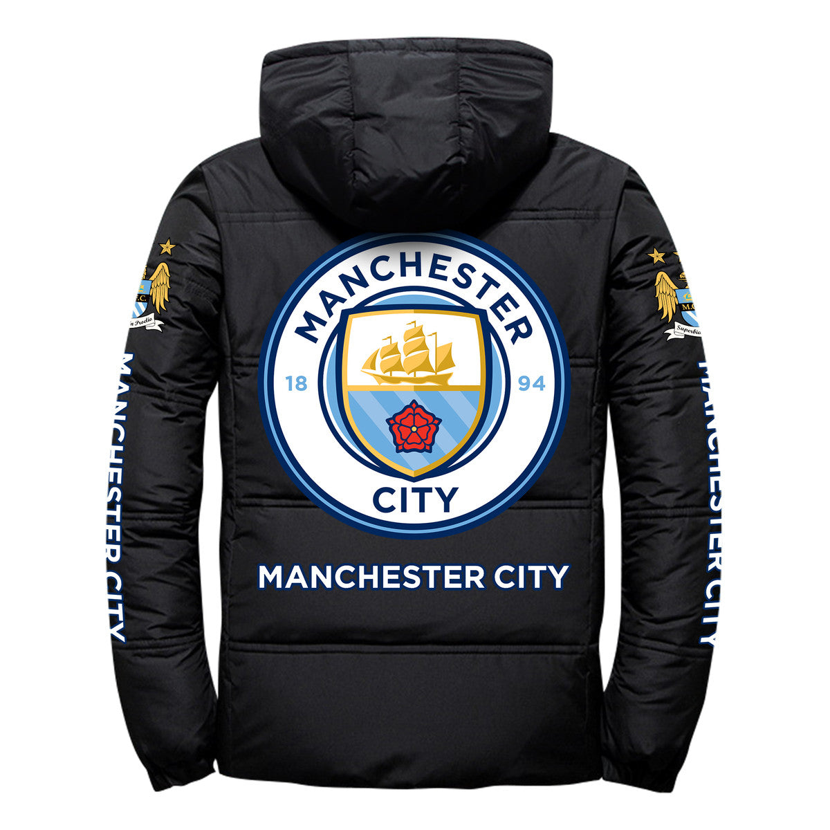 Manchester City Puffer Thermal Jacket With Hood P101003