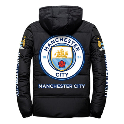 Manchester City Puffer Thermal Jacket With Hood P101003