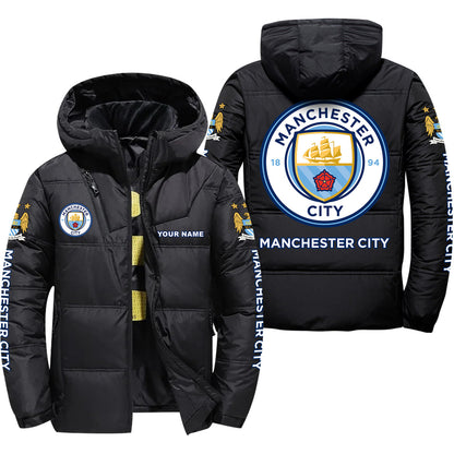 Manchester City Puffer Thermal Jacket With Hood P101003