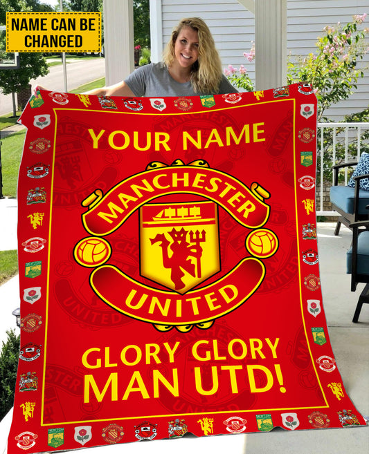 Manchester United FC 3D Fleece Blanket P101005
