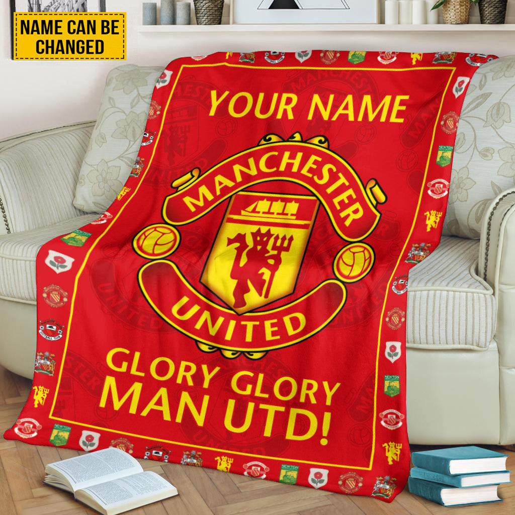 Manchester United FC 3D Fleece Blanket P101005