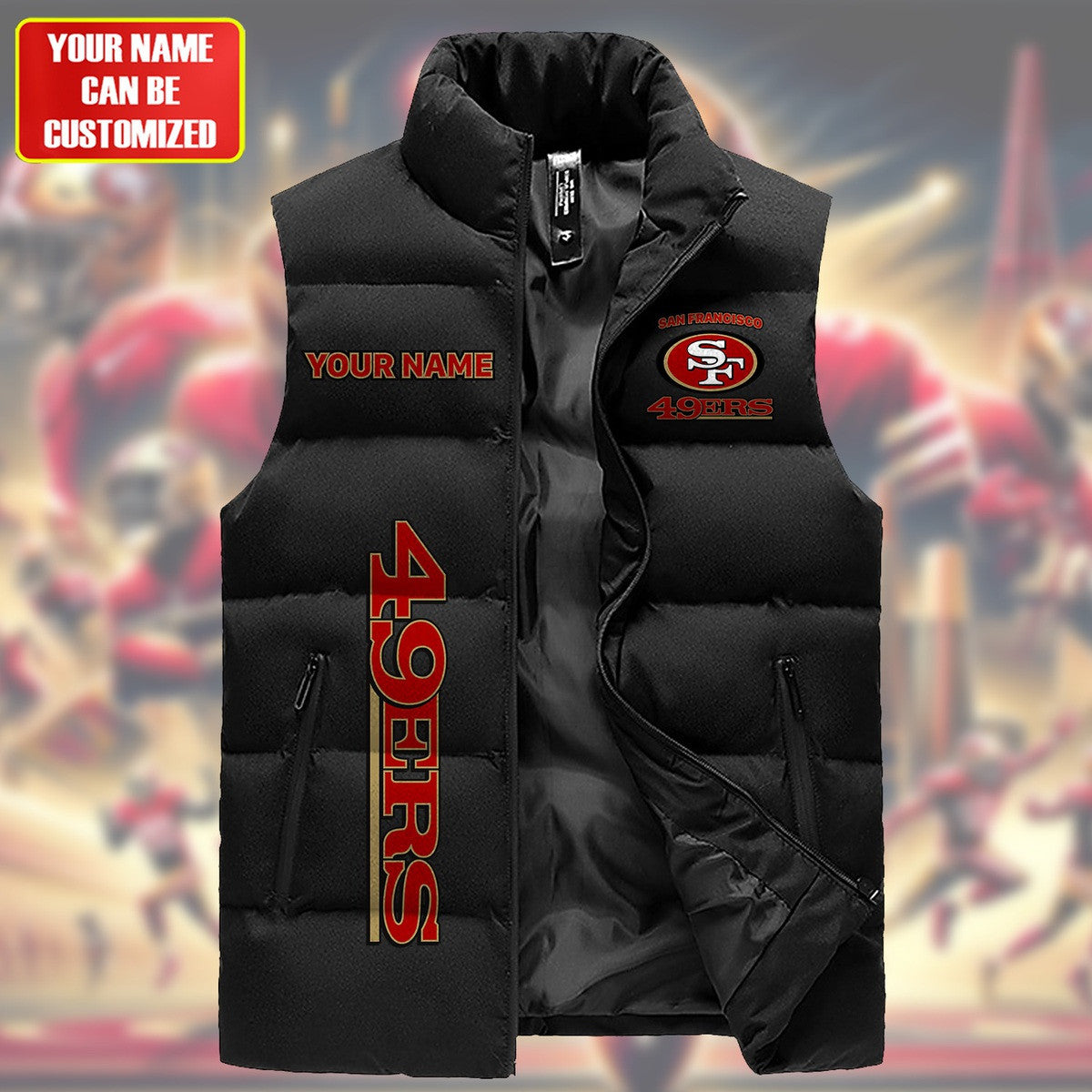 SF49 Sleeveless Windproof Puffer Jacket Q091007