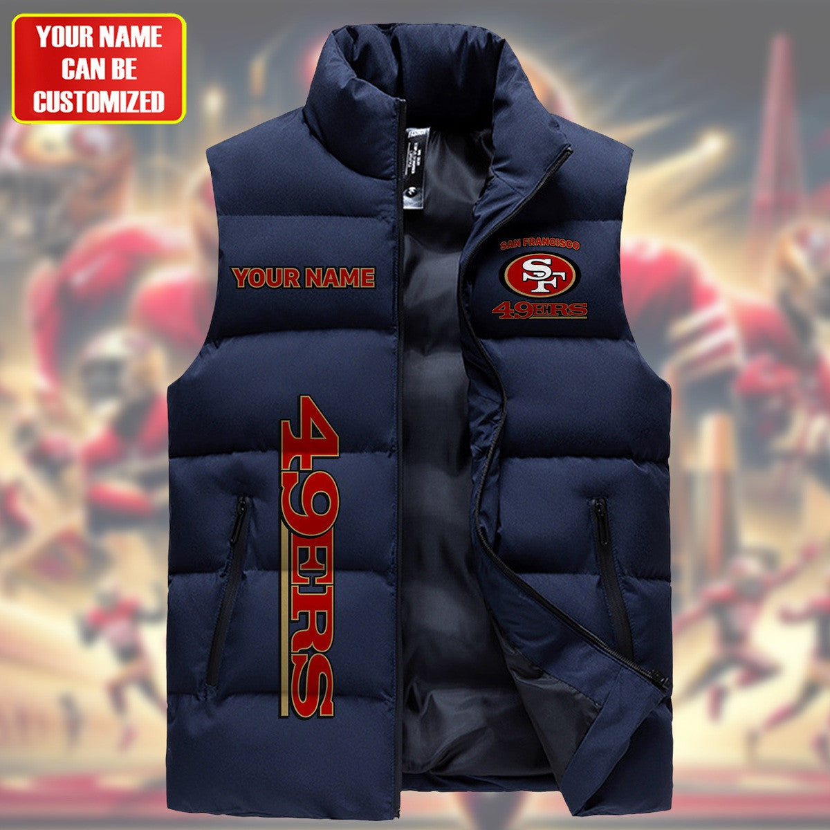 SF49 Sleeveless Windproof Puffer Jacket Q091007