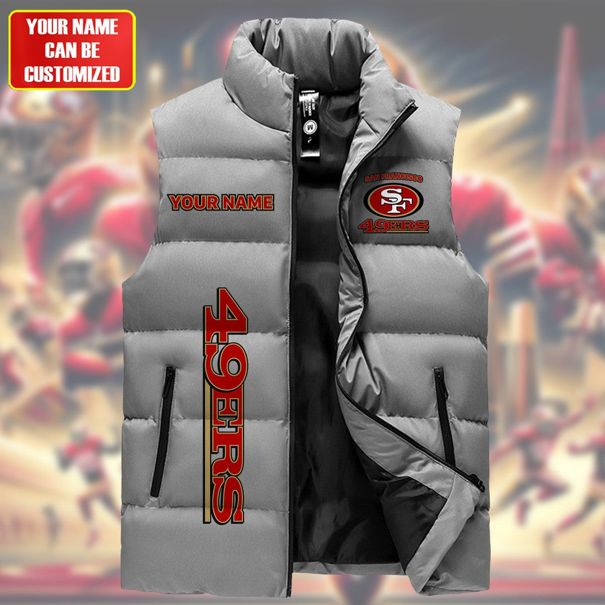 SF49 Sleeveless Windproof Puffer Jacket Q091007