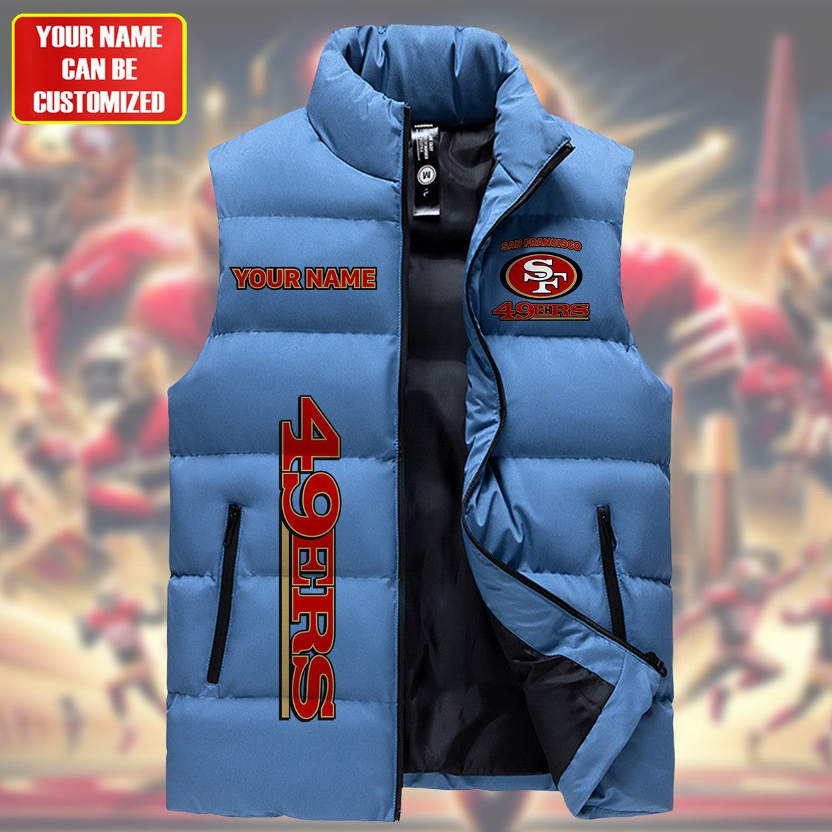 SF49 Sleeveless Windproof Puffer Jacket Q091007