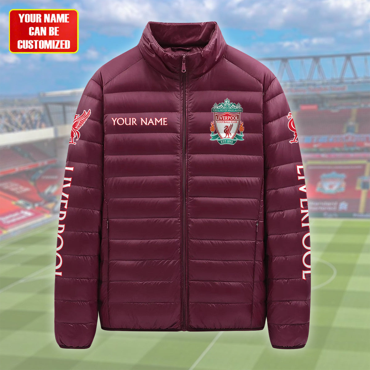 Personalized Liverpool Ultra Light Down Jacket S111002
