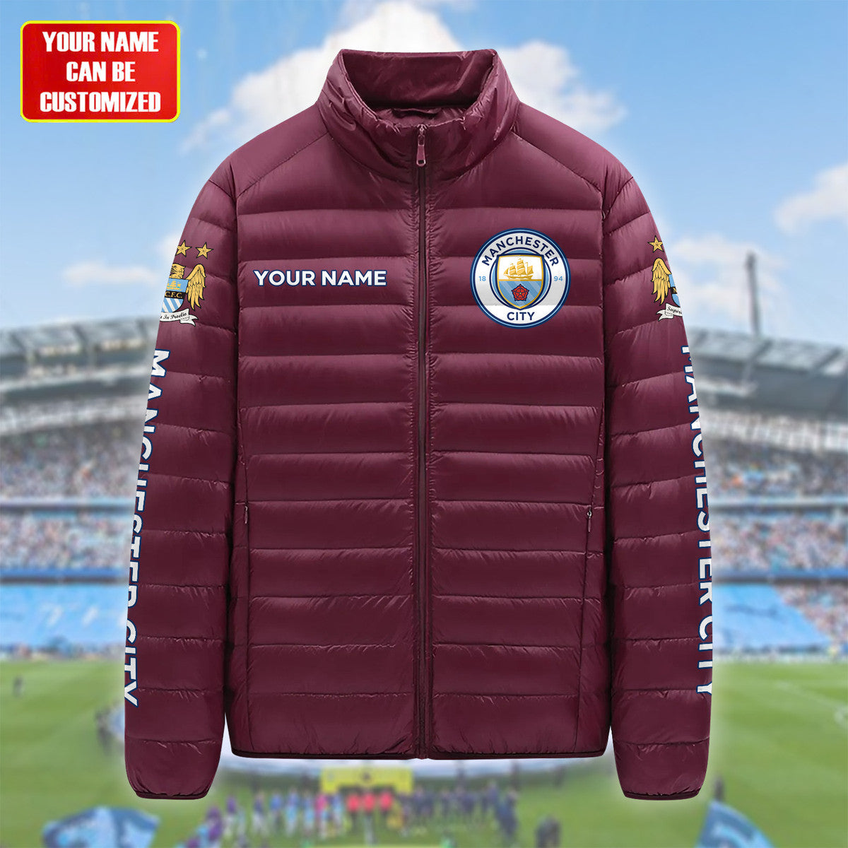 Personalized Manchester City Ultra Light Down Jacket S111003