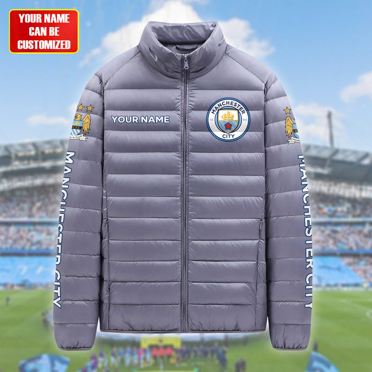 Personalized Manchester City Ultra Light Down Jacket S111003