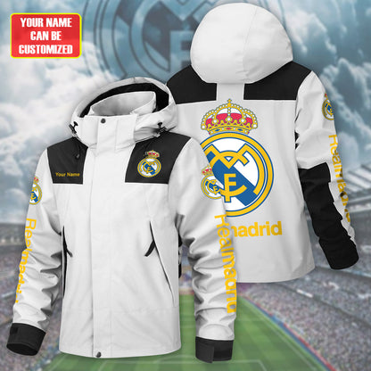 Real Marid FC Outdoor Sports Wind & Waterproof Drawstring Jacket P121001